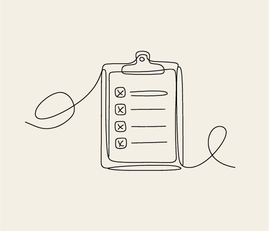 Illustration av checklista