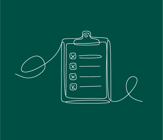 Illustration av checklista