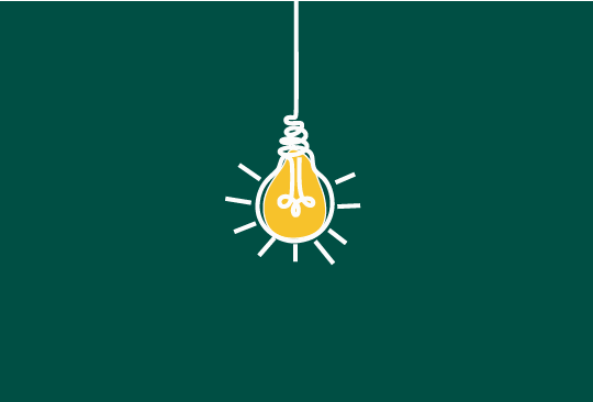 Glödlampa lyser